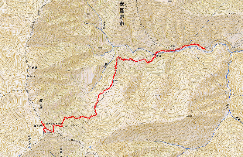 蝶ヶ岳 2025年11月16日