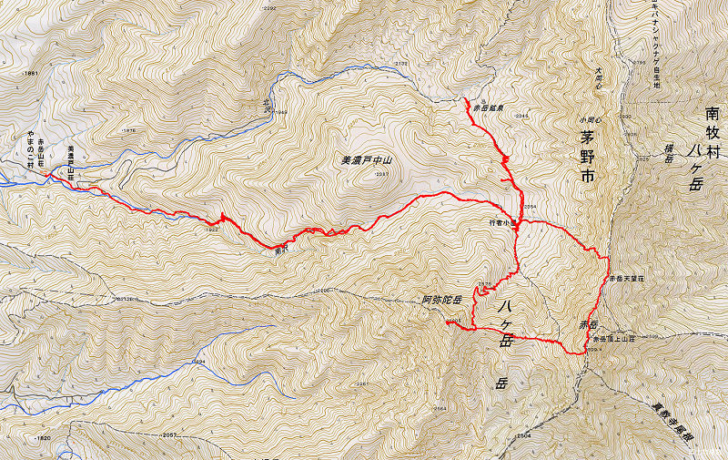 赤岳 阿弥陀岳 2020年9月20~21日