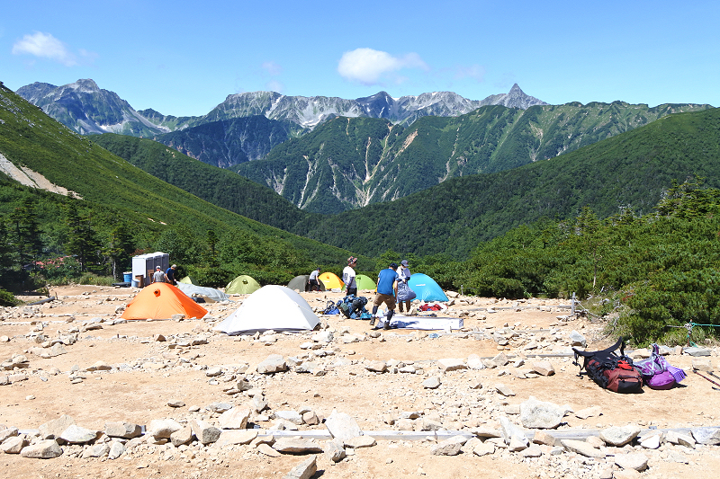 常念岳 2020年8月14〜15日
