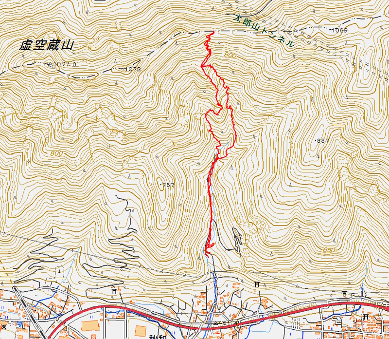 太郎山山系 魚ノ沢コース