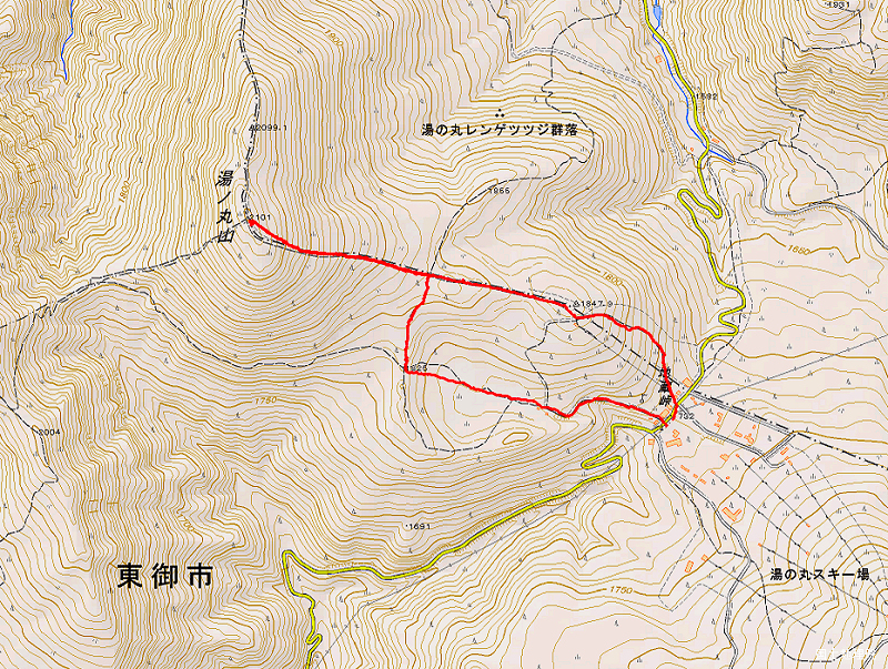 湯ノ丸山2021年12月5日