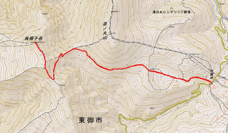 烏帽子岳 2023年11月26日
