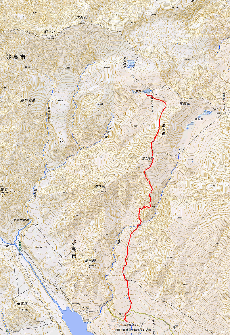 火打山 2023年8月14〜15日