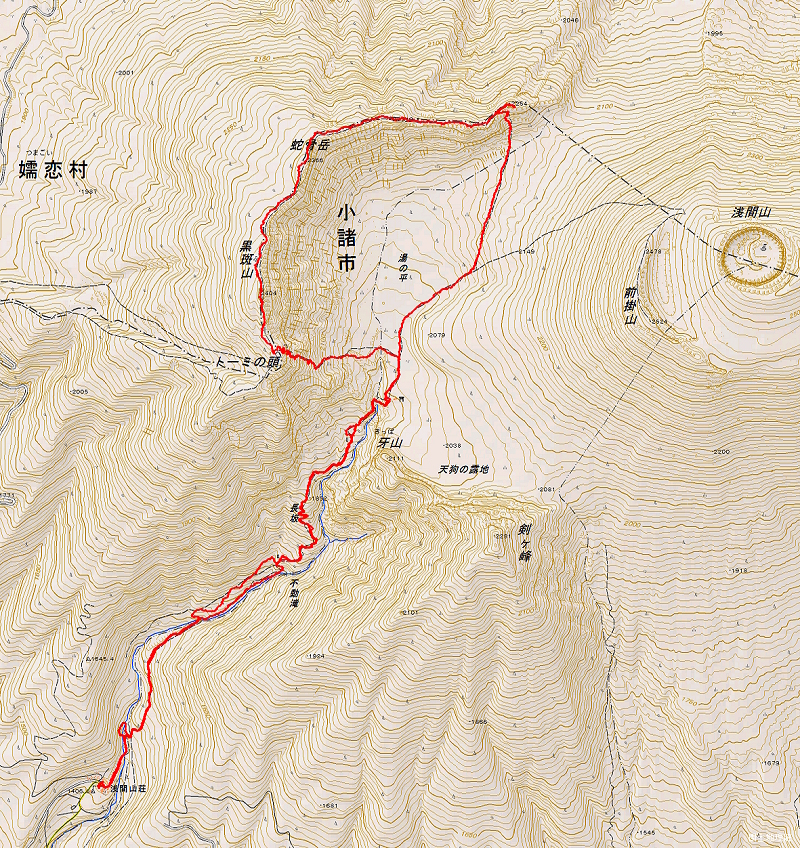 浅間山外輪山 2024年10月14日
